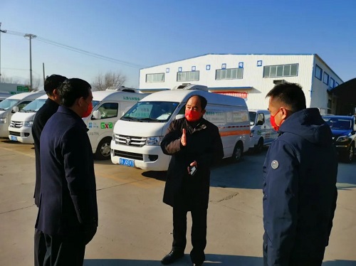 臘月二十七 薦世新董事長前往房山物流基地和員工宿舍走訪慰問